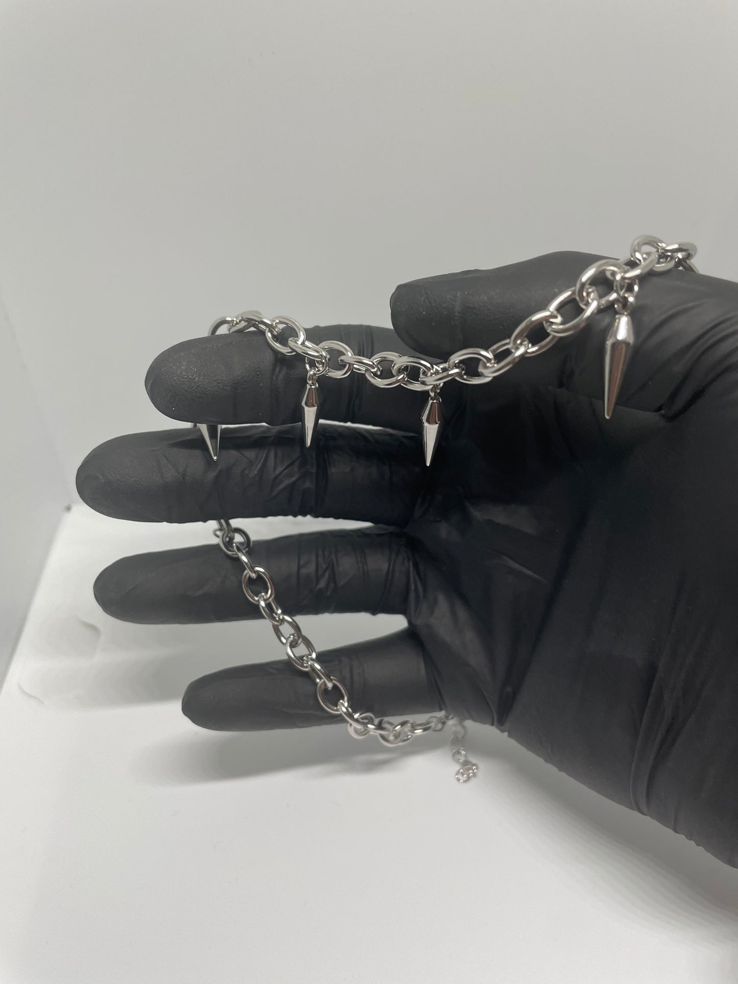 Steel Venom – Edelstahl-Halskette mit Spikes