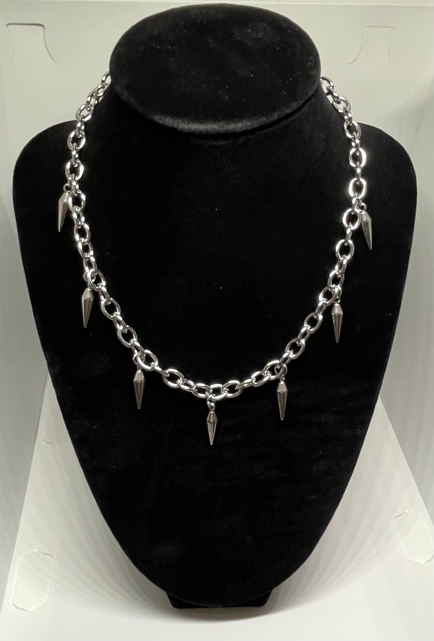 Steel Venom – Edelstahl-Halskette mit Spikes