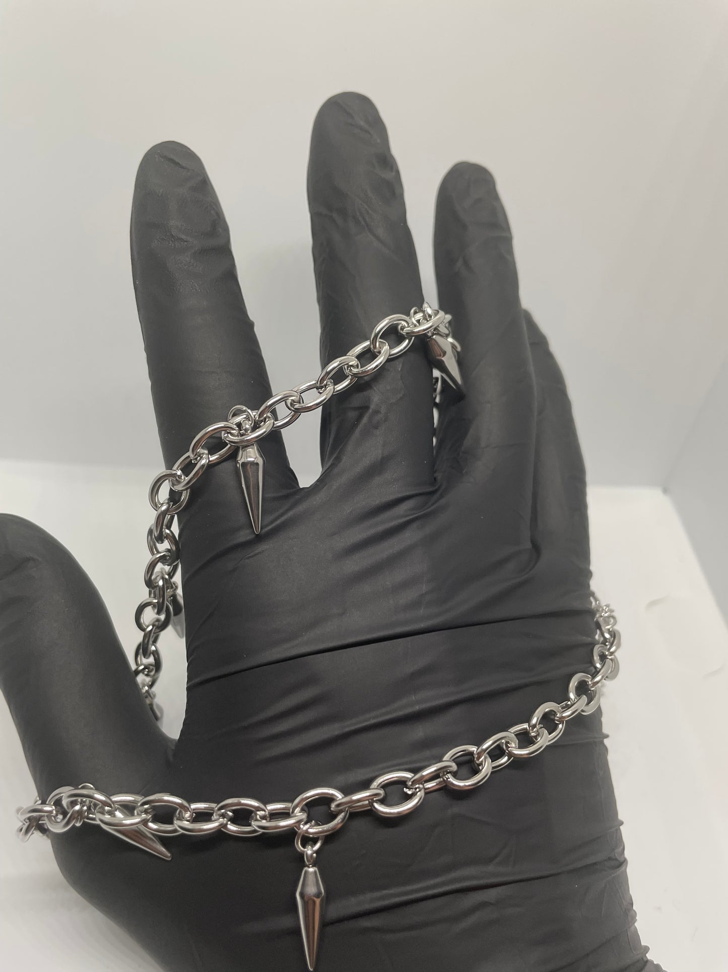Steel Venom – Edelstahl-Halskette mit Spikes