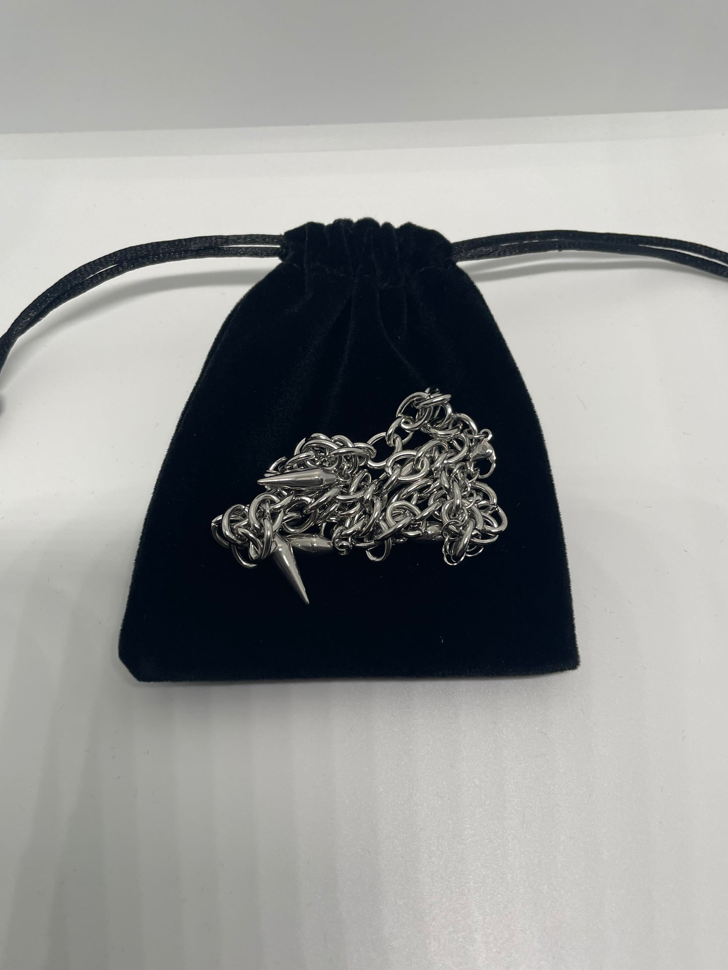 Steel Venom – Edelstahl-Halskette mit Spikes