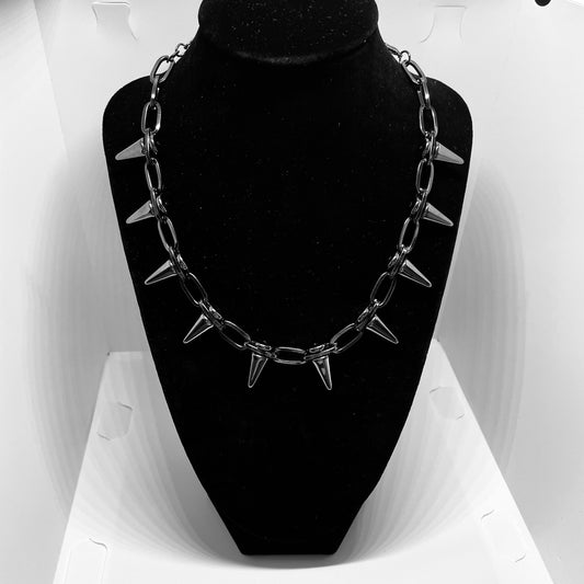 Spikey Rave Chain – Industrial Statement Piece