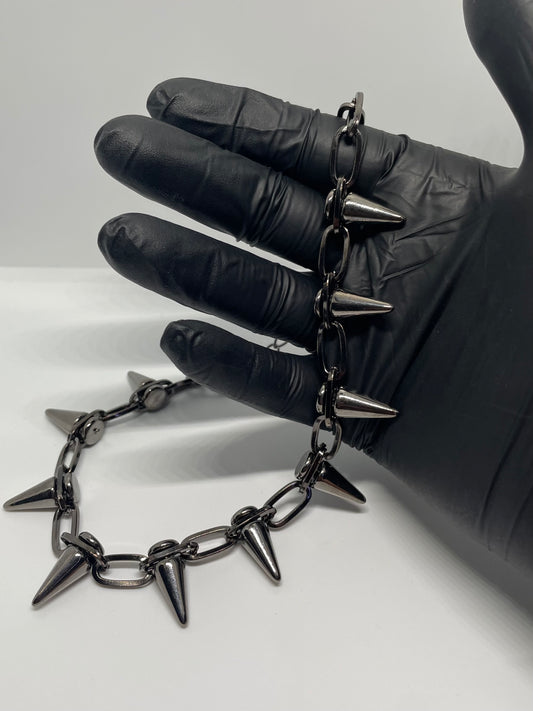 Spikey Rave Chain – Industrial Statement Piece