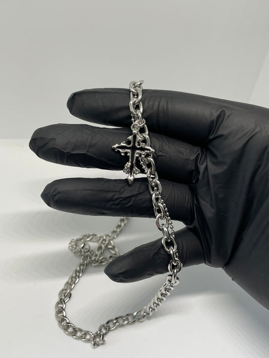 Steel Cross – Edelstahl-Halskette mit Kreuz Anhängern
